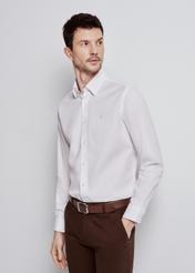 White elegant men's shirt KOSMT-0322-11(Z24)-02