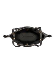 Black women's shoulder bag TOREC-1231-99(W26), product view inside on white background.