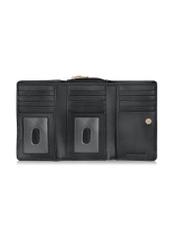 Large black leather women's wallet PORES-0801R-9I(W26), product view inside on white background.