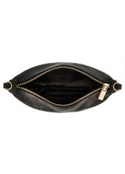 Black compact women's handbag TORES-0981D-99(Z25), product view from the inside on a white background.