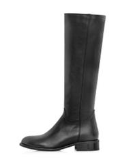 Black leather boots BUTYD-1135-99(Z24)-04