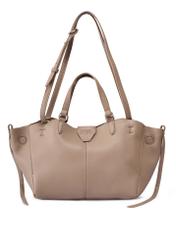 Beige women's shoulder bag TOREC-1231-1B(Z26), front product view on white background.