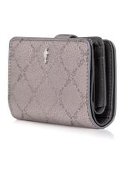 Women's silver leather wallet PORES-0874-92(Z23)-02