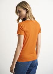 Orange Women's T-shirt with oriole TSHDT-0090-30(W22)-05