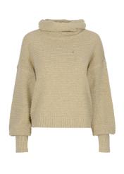 Beige women's turtleneck SWEDT-0161-81(Z22)-05