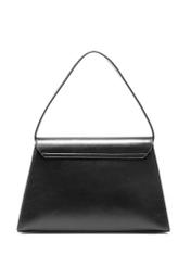 Elegant black women's handbag TOREC-1068-99(Z25), product view from the back on a white background.