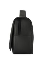 Men's cosmetic bag in black TORMN-0370-99(Z25), product view from the side on a white background.