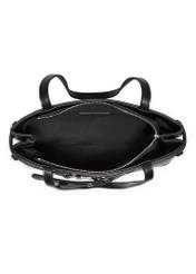 Black women's shoulder bag TOREC-1341-99(Z26), product view inside on white background.