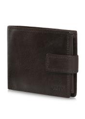 Leather clasp brown men's wallet PORMS-0606-89(W24)-02