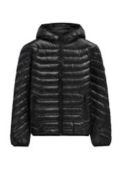 Men's jacket in black KURMT-0380-99(Z25), front product view on white background.