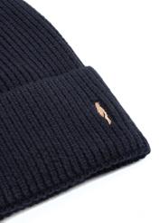 Dark navy blue men's cap CZAMT-0084-68(Z25), close-up of the product detail on a white background.