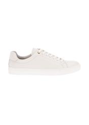 Cream leather women's sneakers BUTYD-1068-0B(Z26). Product view from the side, on a white background.