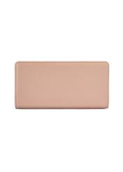 Pink large wallet with decorative handle POREC-0417-31(Z25), product view from the back on a white background.
