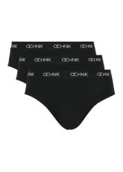 Three-pack of black men's briefs ZESMS-0001-99(Z24)-01