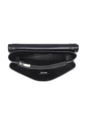 Black small women's handbag TOREC-1282-99(Z26). Top view open on a white background.