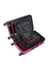 Set of 19'/24'/28' wheeled suitcases WALPC-0012-5E(W26), view of products inside on white background.