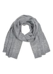 Grey women's shawl with OCHNIK logo SZADT-0159-91(Z23)-04