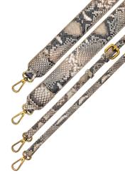 Women's leather handbag with animal motif TORES-1165-86(Z25), view of the product straps on a white background.