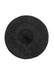 Black women's beret CZADT-0167A-99(Z25), product view from above on a white background.