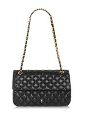 Black quilted chain bag TOREC-0443D-99(W25)-01