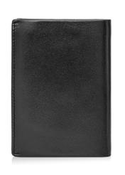 Black leather men's wallet PORMS-0406A-99(Z24)-03