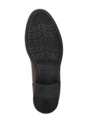 Brown leather men's Chelsea boots BUTYM-0463-1H(Z26), view of the sole of the product on a white background.