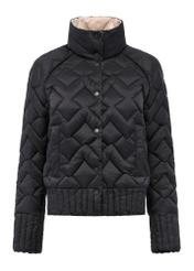 Black quilted transitional women's jacket KURDT-0571-99(Z24) pic. 5