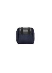 Navy blue men's cosmetic bag TORMN-0441-7D(Z26) - side view of the product, on a white background.