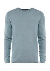 Men's cotton sweater in gray-blue color SWEMT-0100-95(W25), front view of the product on a white background.