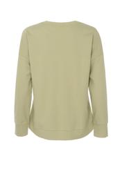 Women's pistachio sweatshirt with monogram BLZDT-0070-55(W23)-04