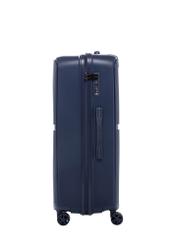 Large suitcase on wheels WALPP-0026-7D-28(W26), side view of the product on a white background.