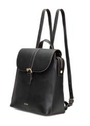 Women's backpack in black TOREC-1198-99(W26) - diagonal product view, on a white background.