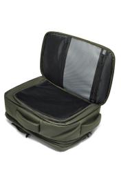Large khaki travel backpack PLCMN-0018-8D(Z26) - diagonal product view, on a white background.