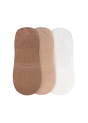 Women's ankle socks set ZESDT-0029-1C(W26) product view from the back on a white background.