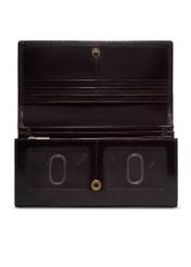 Burgundy women's wallet PL-125-4D(KS), product view inside on white background.
