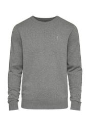 Light gray men's sweater with a logo SWEMT-0114-91(Z24)-01