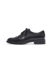 Black leather women's shoes BUTYD-1283-99(Z26)