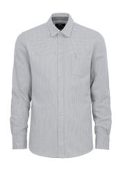 Grey men's shirt in fine peplite KOSMT-0311-91(Z23)-03