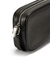 Black leather women's handbag TORES-1103A-99(Z25), close-up of the product detail on a white background.