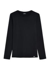 Black women's blouse LSLDT-0055-99(Z25), product visible from the front, on white background.