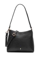 Black leather handbag TORES-0975F-99(Z26) - front product view, on a white background.