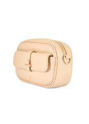 Small beige women's handbag TOREC-1174-1B(W26), diagonal product view on a white background.