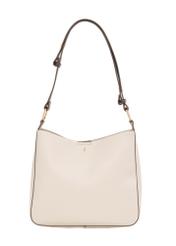 Women's ecru hobo bag TOREC-1257-0B(Z26). Product view from the front on a white background.