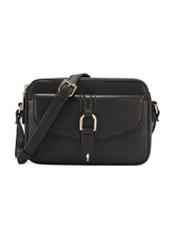 Black small women's handbag TOREC-1175-99(W26) - front product view, on white background.