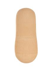 Beige women's ankle socks SKADT-0052B-1B(W26), back view of the product on a white background.