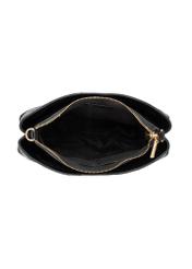 Black women's shoulder bag TOREC-1334-9F(Z26), interior view on a white background.