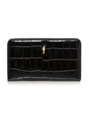 Black women's croco wallet POREC-0353-97(Z24)-01