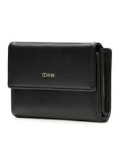 Black women's wallet POREC-0426-99(Z25), diagonal product view on white background.