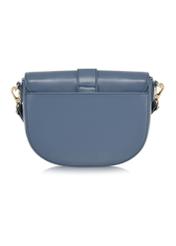 Blue imitation leather ladies postbag TOREC-0879-61(W24)-03