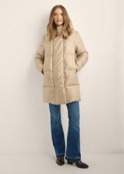 Beige women's winter jacket KURDT-0703-1A(Z26)
